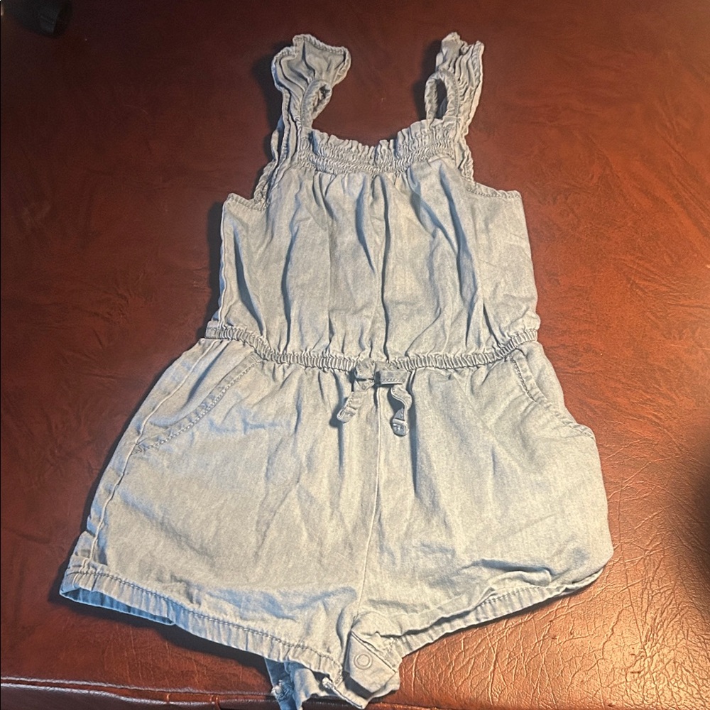 Cat & Jack Light Denim Kids Romper